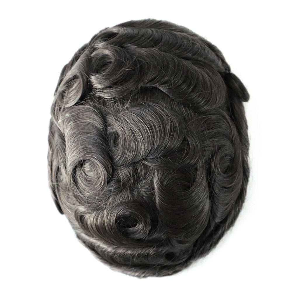 Australia Men Toupee Hairpiece French Lace Hair System Replacement Poly Skin Wig