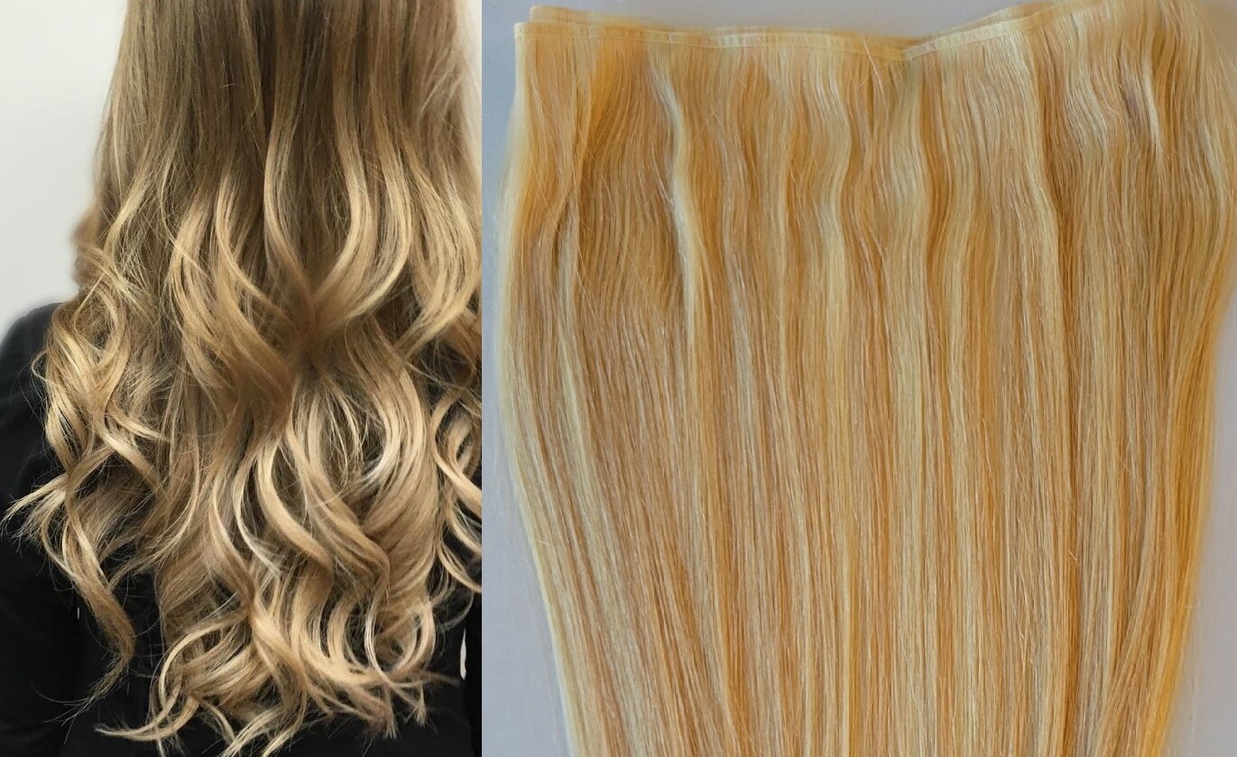 20″ Flat Weft Hair Weave, Sew In,75 grams,100% Human Hair Extensions #18/60