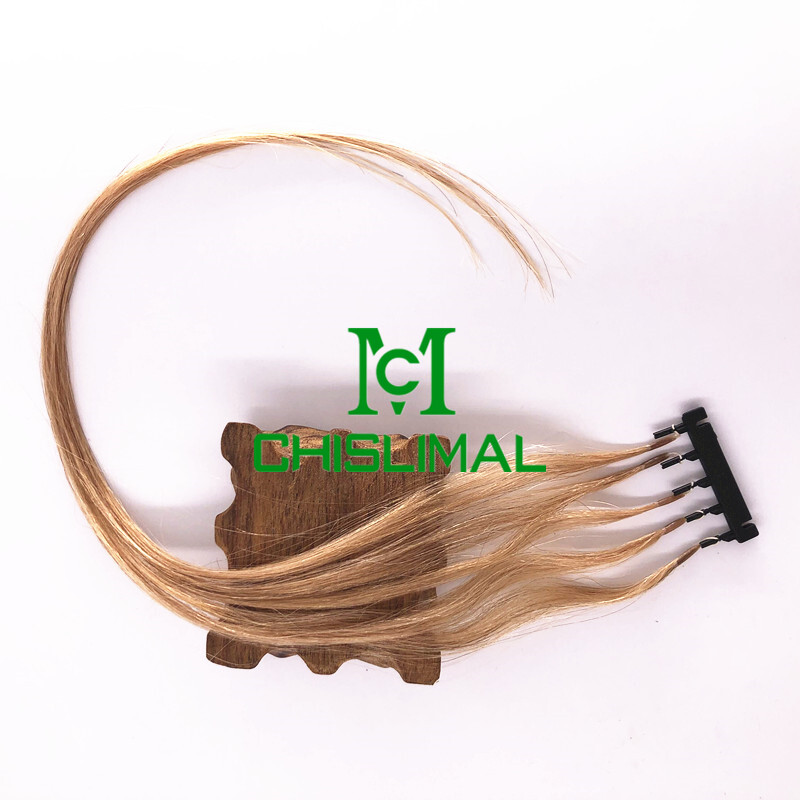 5Strands/row 20g Remy hair New 6D Human Hair Extensions Prebonded dark blonde
