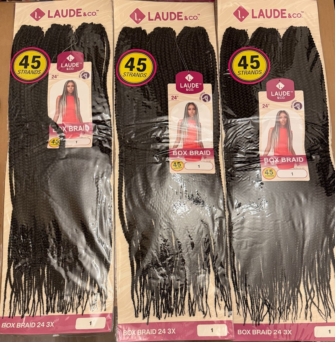 WHOLESALE LOT OF 9 BRAID SETS – LAUDE & CO. – NEW SEALED – SEE PICTURES