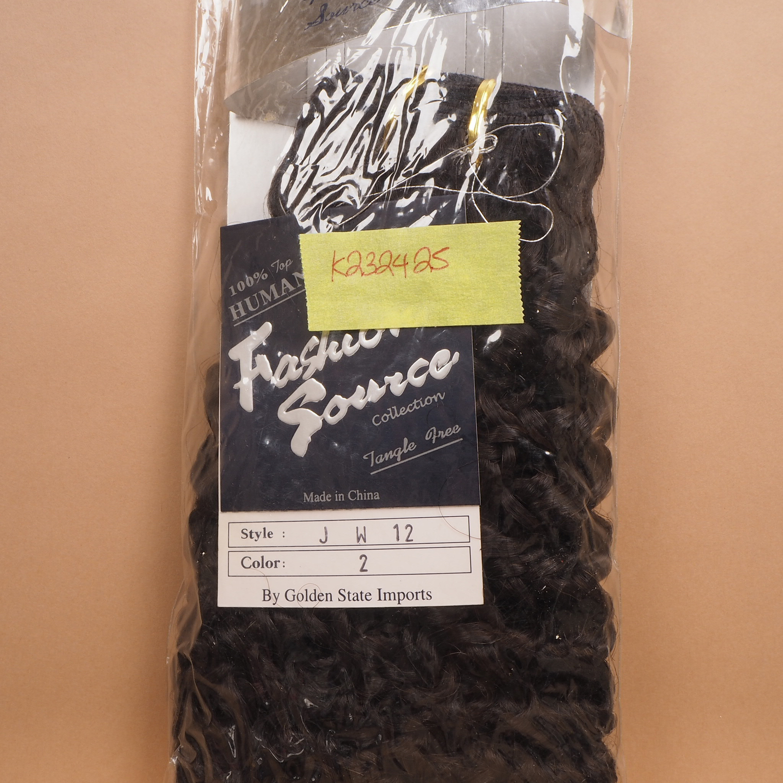 Sew In Weft Jerry Curl 100% Human Hair Extensions – Dark Brown 2 JSW-12 12″