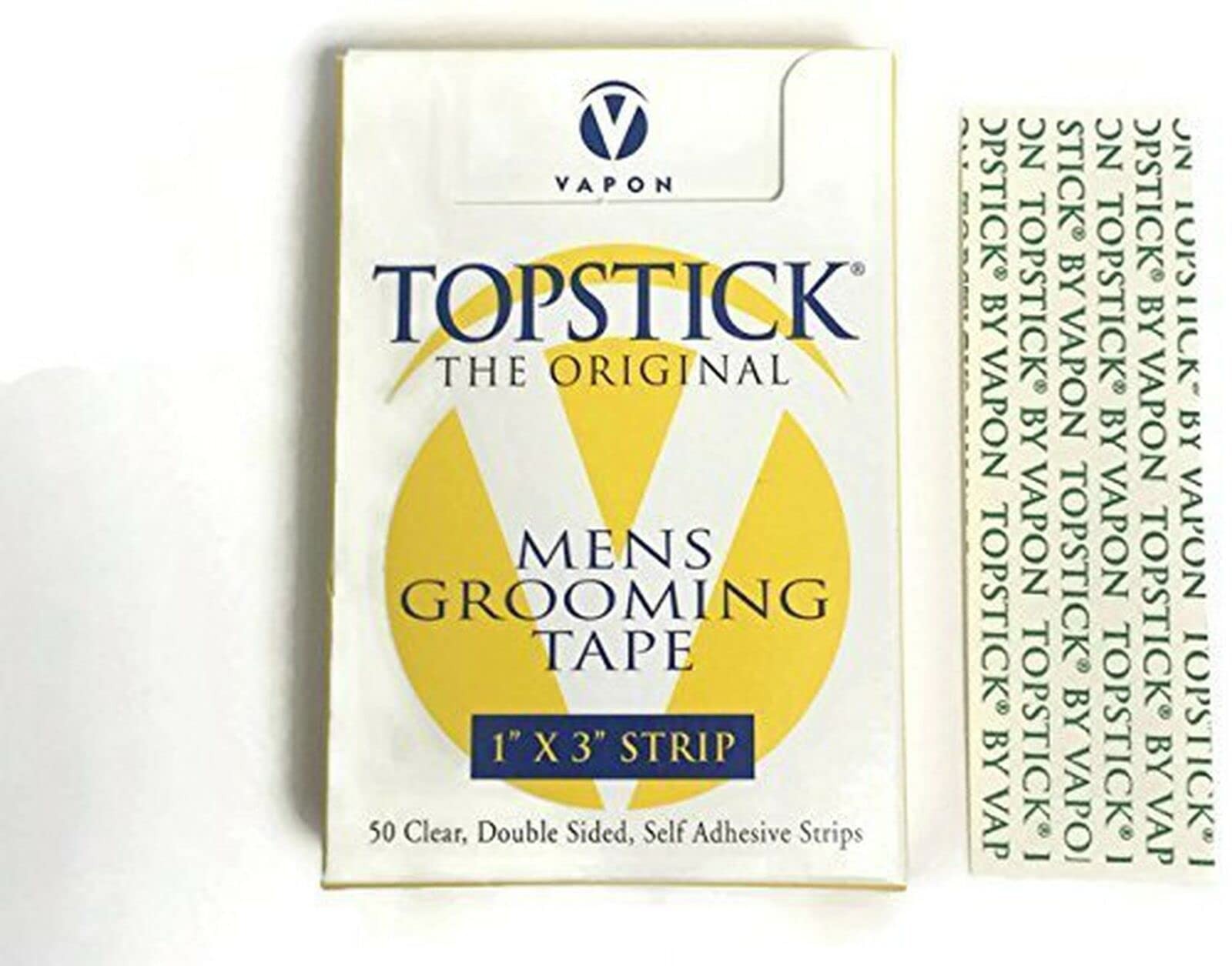 Topstick 1″ X 3″ Straight Strips T150 50 Pieces for Hairpieces and Wigs