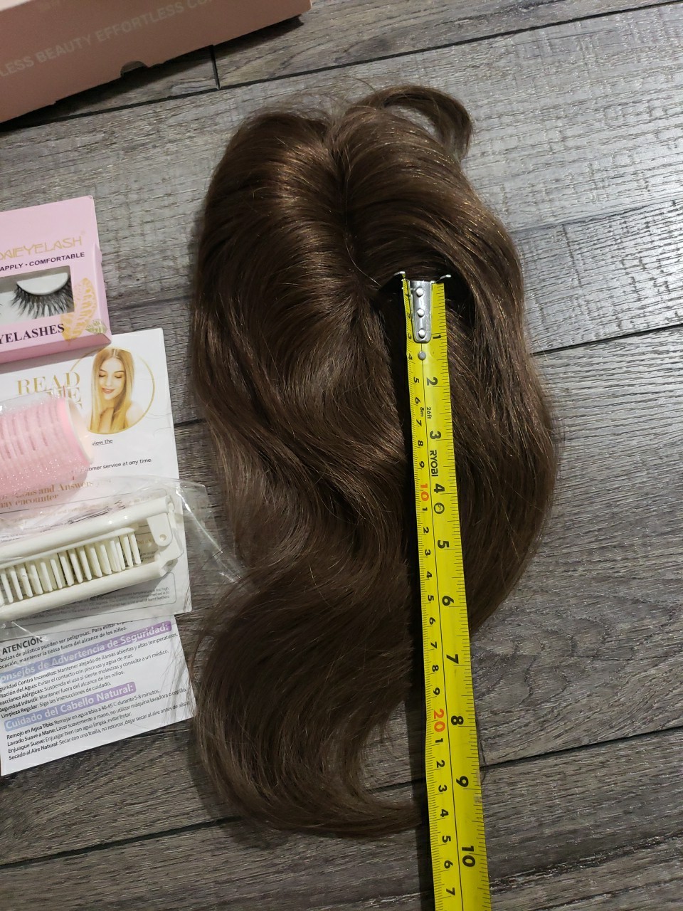 Rich Choices Hair Topper Women Real Human Hair 360°3D Clip in 10 Inch #02 Brown