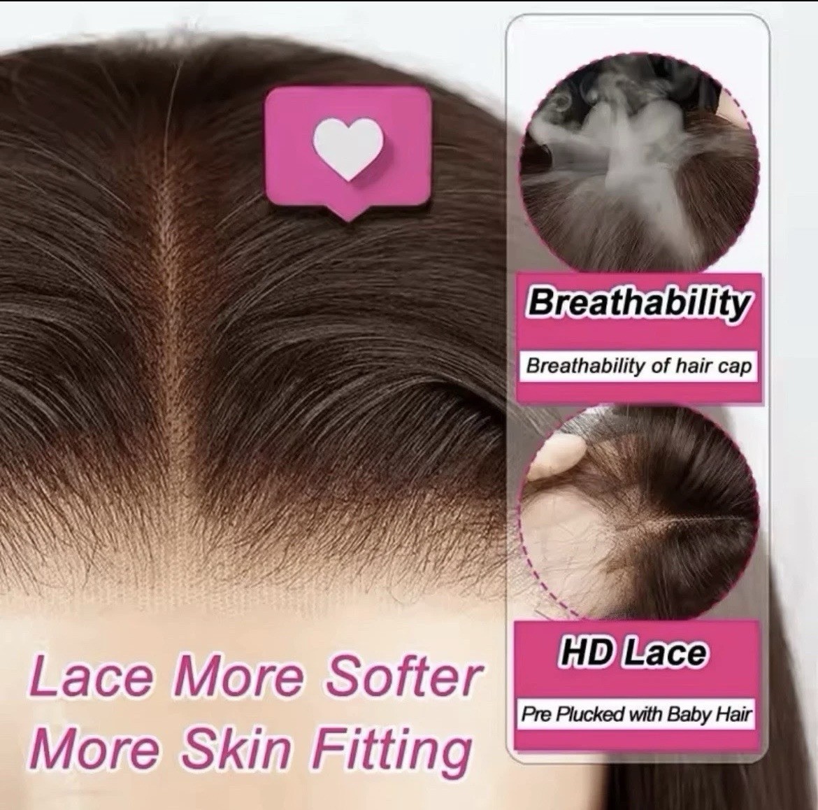20 Inch Chocolate Brown 13×4 HD Transparent Straight Lace Front Wigs Human Hair