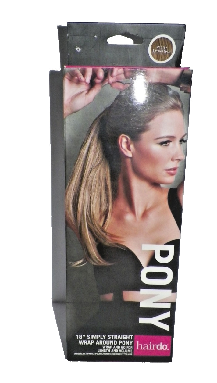 Hairdo 18″ Dark Blonde Simply Straight Pony Tail Buttered Toast R1416T