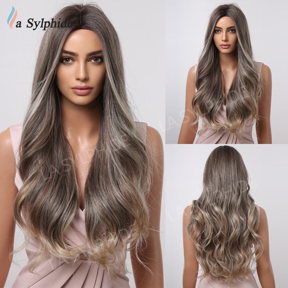 Trendy Multi-color Optional Long Curly Wig for Women Synthetic New Arrival Full