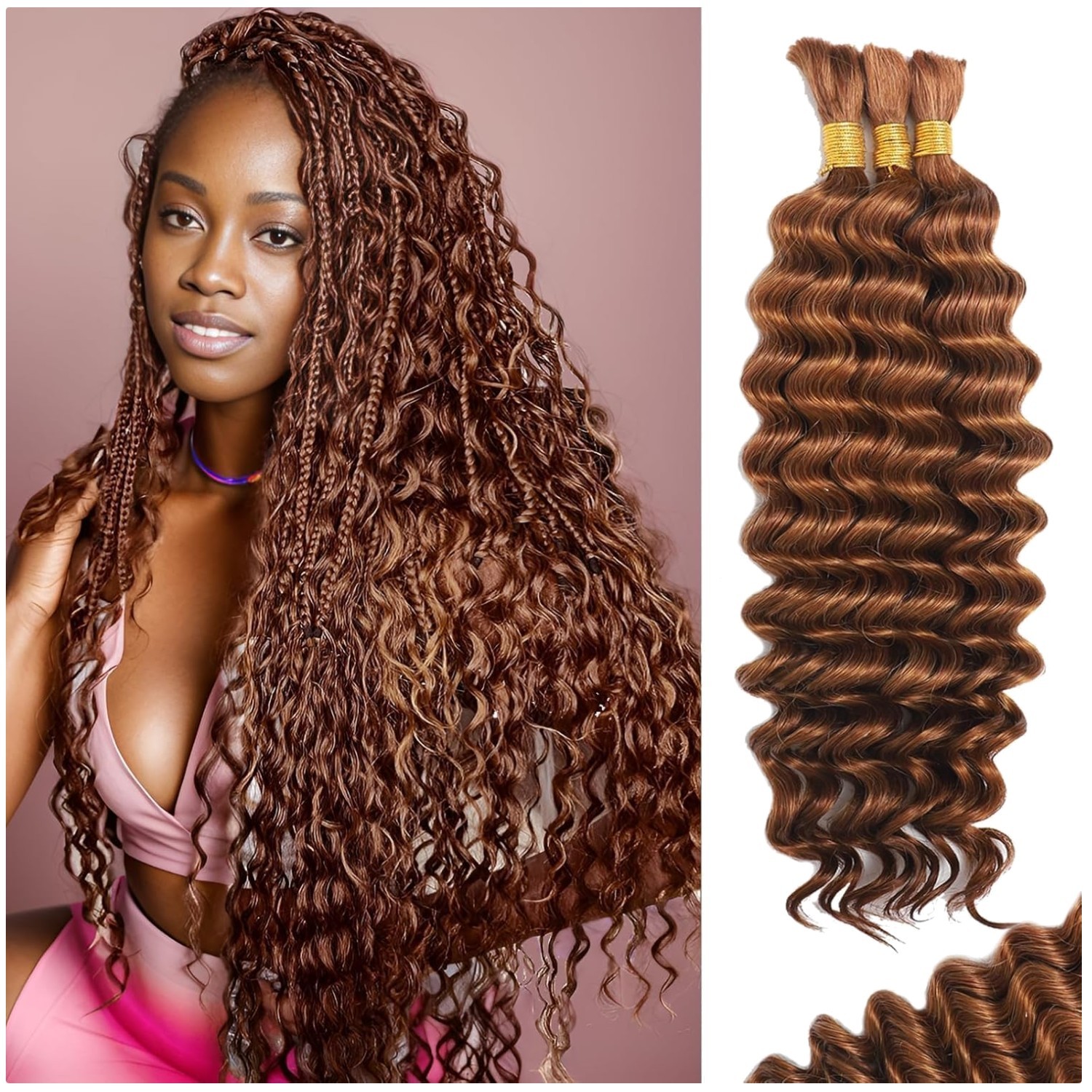 Boho Braiding Hair Pack – Auburn Ginger