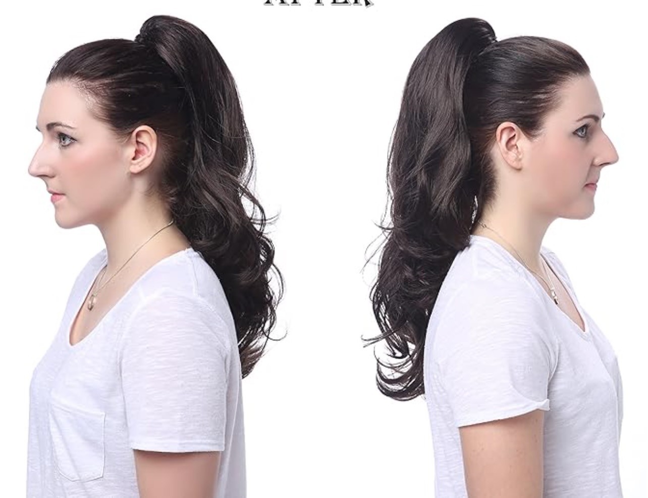 OneDor 20” Curly Synthetic Clip-In Claw Drawstring Ponytail Hair Extension