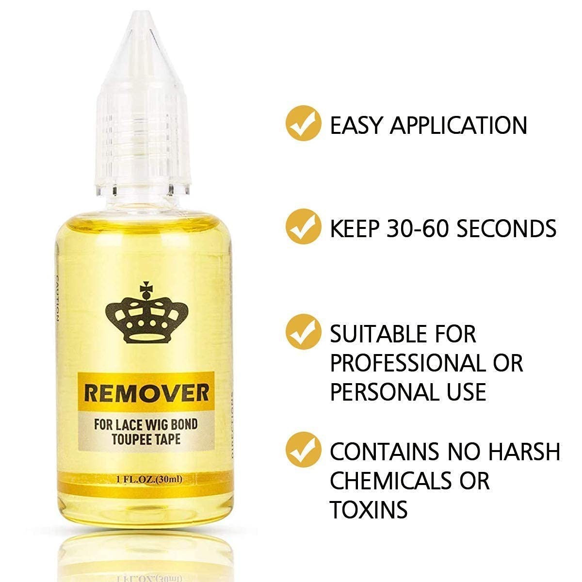 Fast Acting Remover for Tape-in Hair Extensions, Wig Glue, and Double-Sided E…