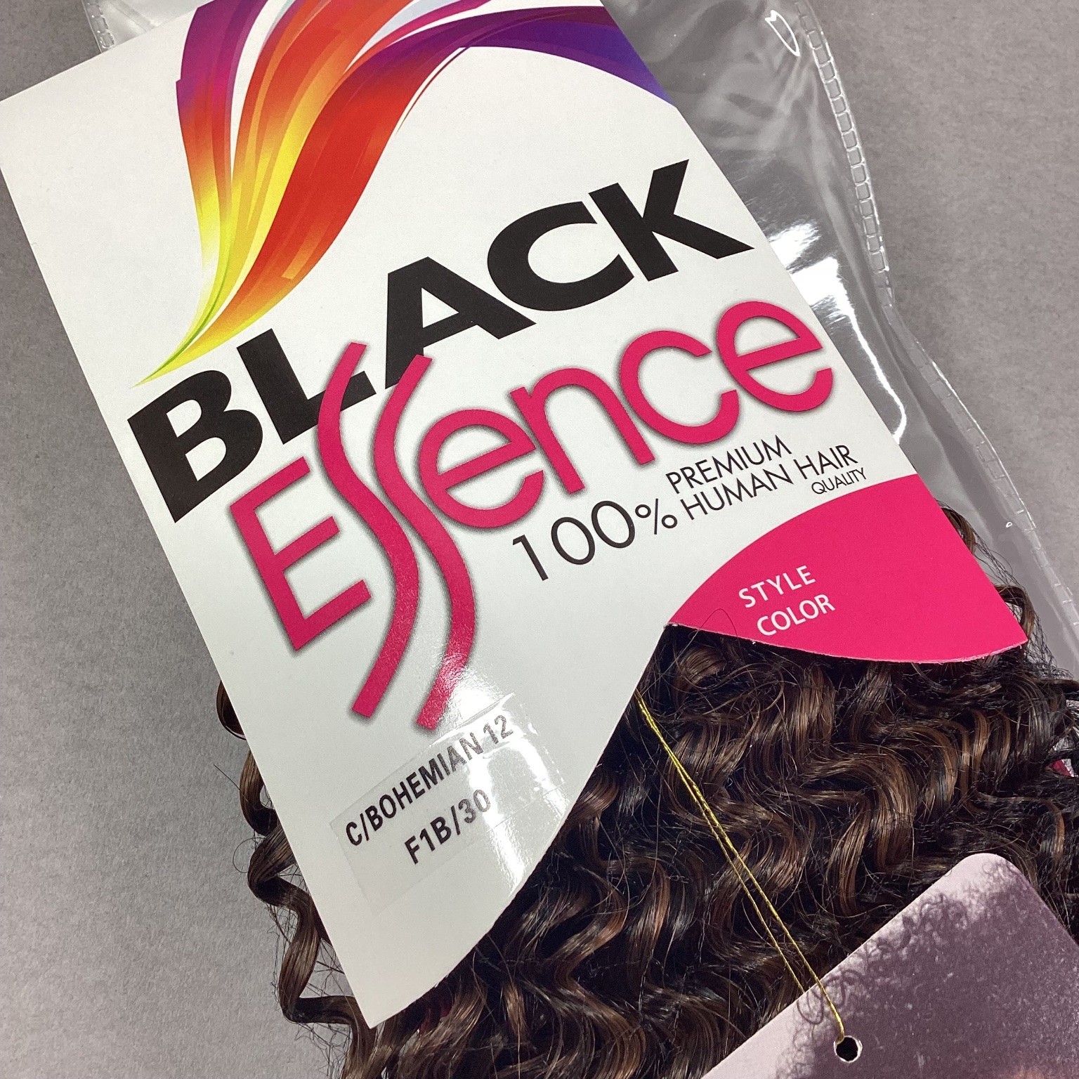 BLACK Essence C/BOHEMIAN 12 Hair Extensions Color F1B/30 Premium Human