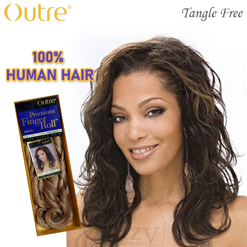 Outre Premium Finger Roll 100% Human Hair 8″,10″,12″,14″,16″,18″,20″