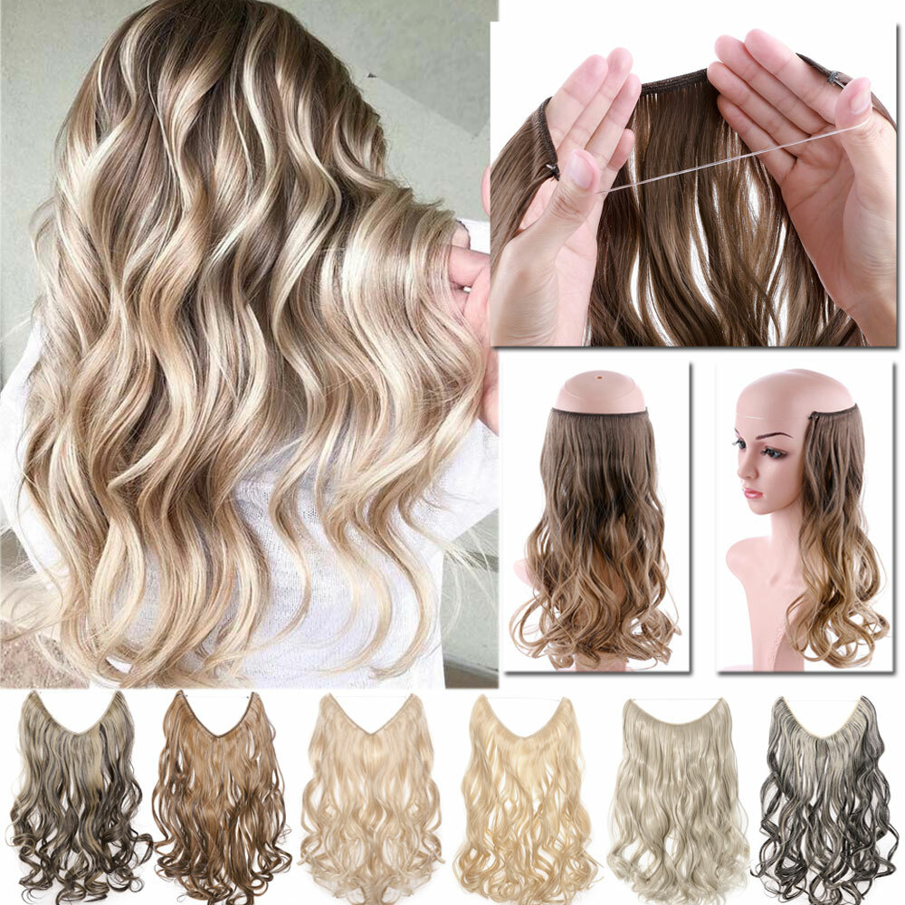 US 1Pcs Secret Hair Wire Hair Extension Invisible Head Band Thick as human Hair
