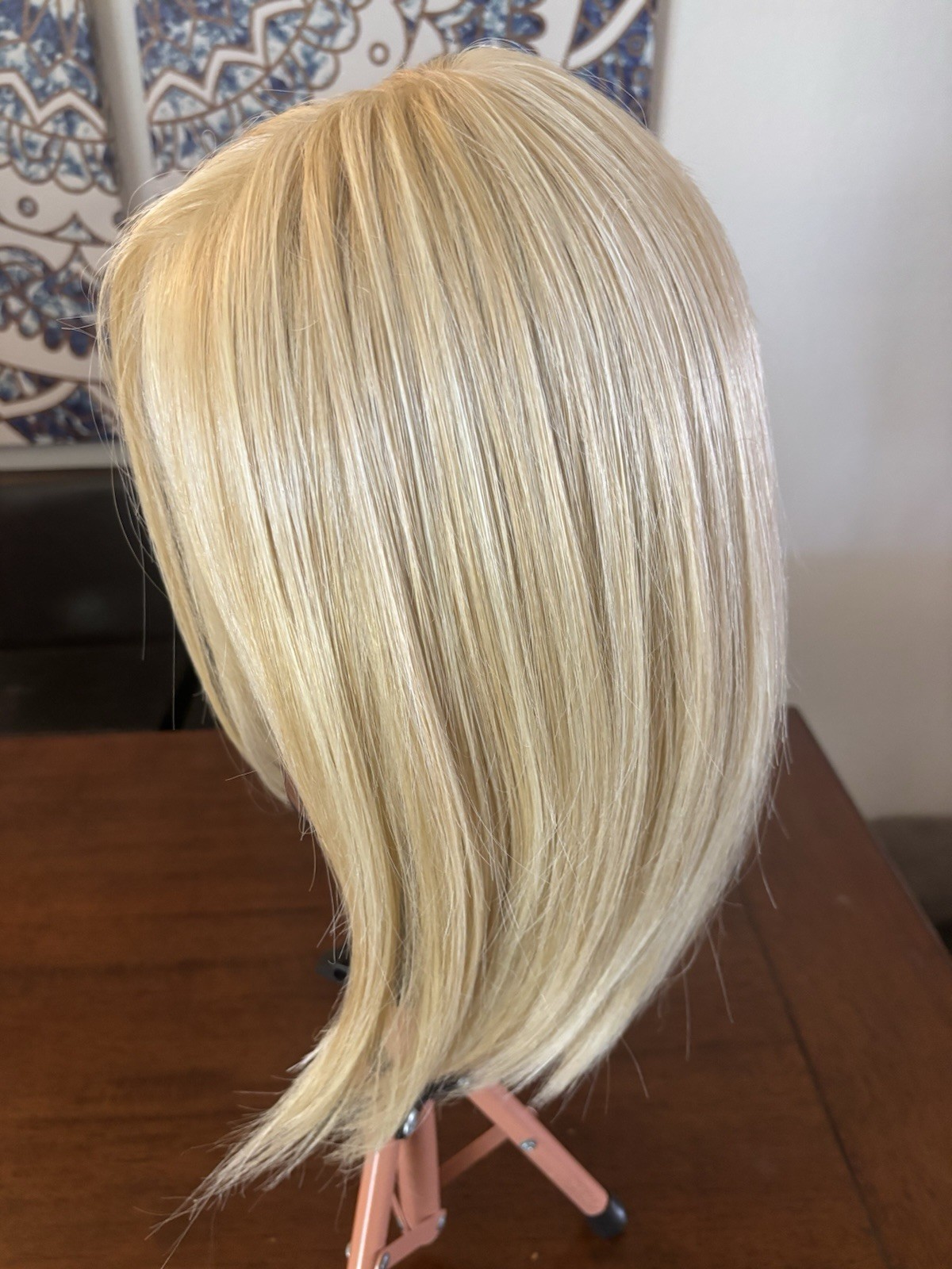 Luxury Free Part Estetica Synthetic Heat Safe, Non-Rooted Blonde Mix Wig NEW