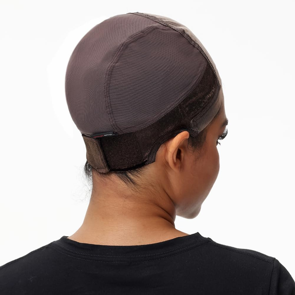 PORSMEER Wig Cap with Grip Band for Keeping Wigs in Place, More Full Cap 4X5 Inc