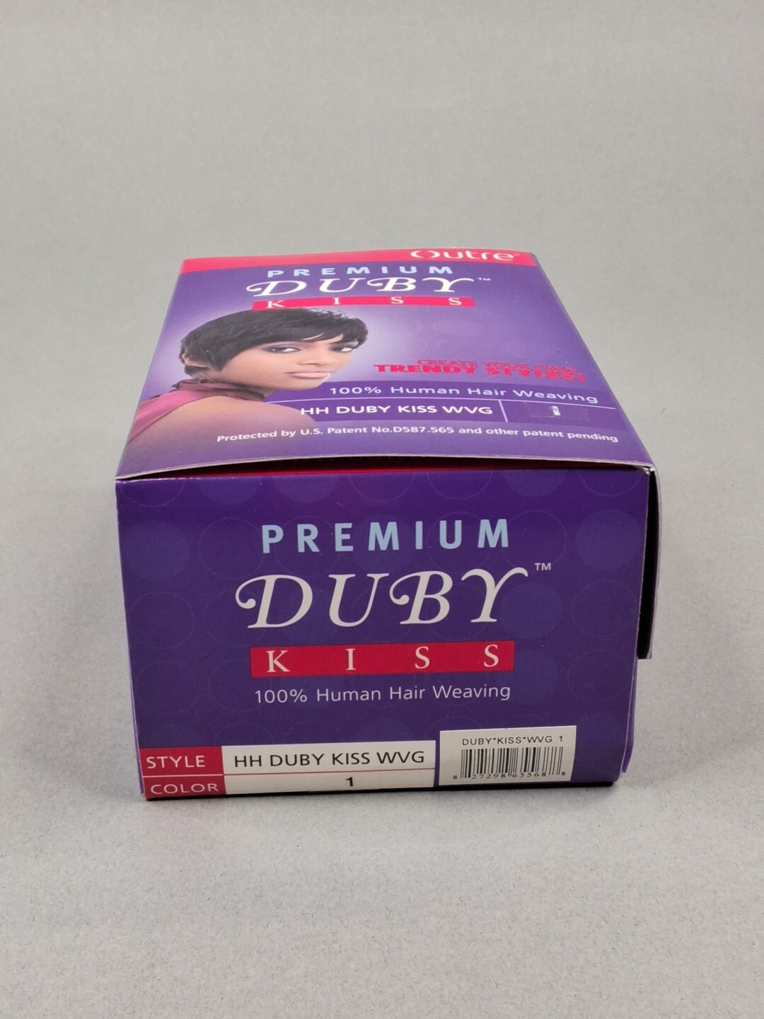 4″ Duby Kiss #1 Jet Black Outre Premium 100% Human Hair Weaving Wvg Short Look