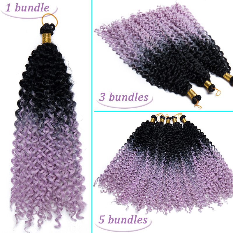 100% Natural Crochet Deep Wave Curly As Human Hair Extensions Woman Water Wave