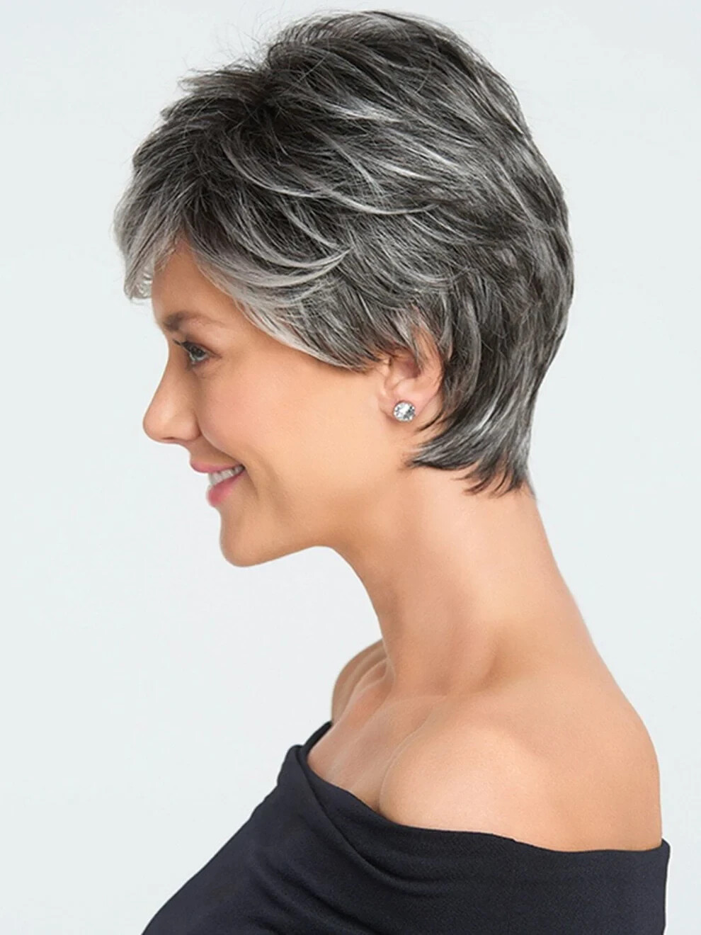 Raquel Welch WIG CRUSHING ON CASUAL-44/60SS LICORICE-Tem/TemLaceFt-MonoTp-MemCap