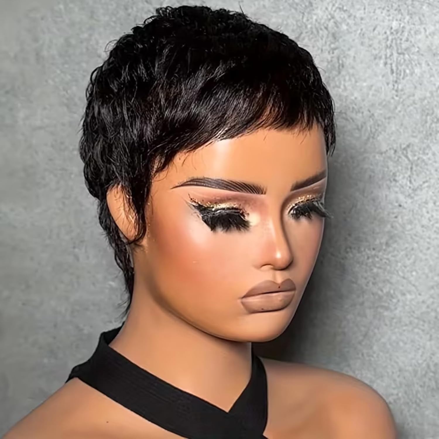 Elegant Pixie Cut Wig for Black Women – Lightweight Glueless Human Hair