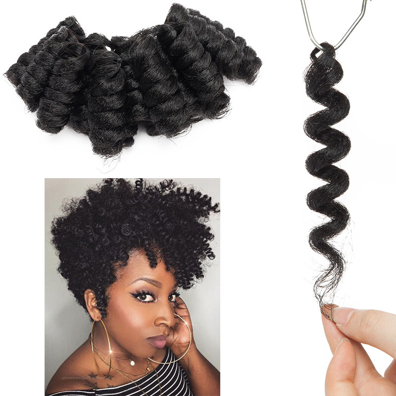 Real Thick 20 Strands/Pack Jamaican Bounce Crochet Hair Wand Curl as Human Hair