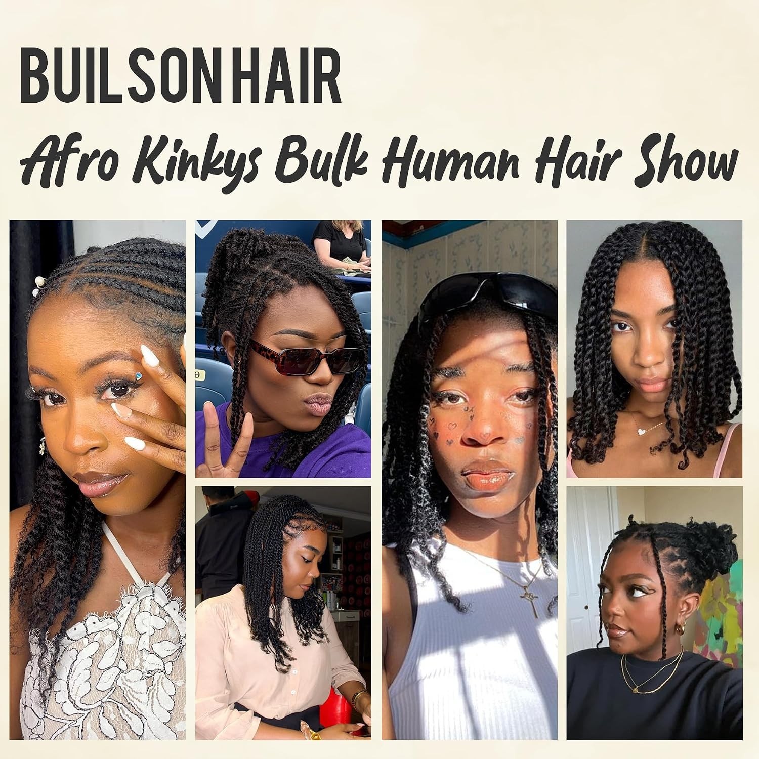 Afro Kinky Human Hair Bundle – Natural Texture Twist & Locs