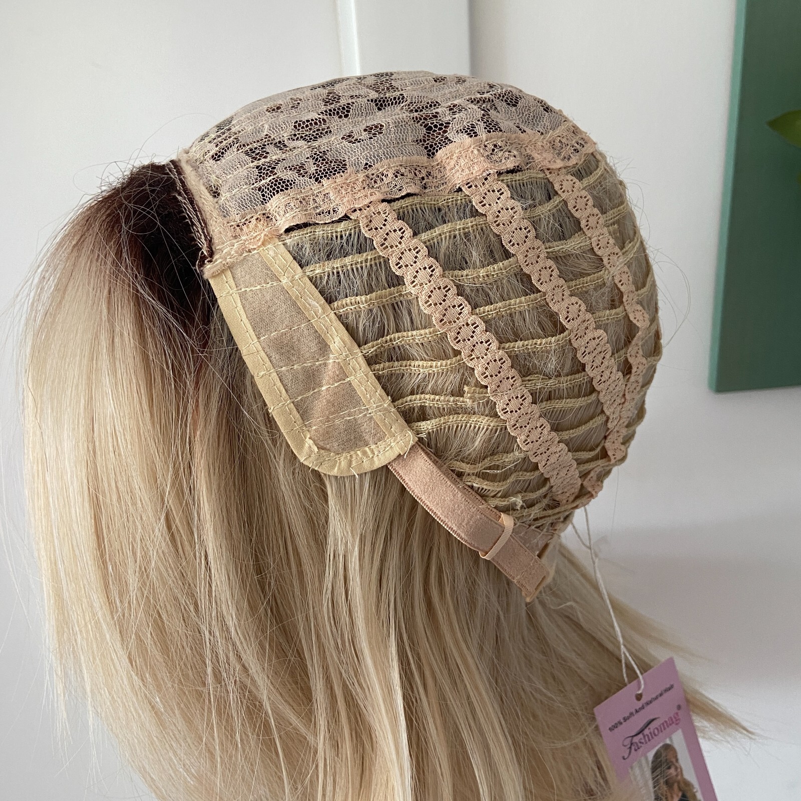 Vanilla Swirl Rooted Blonde Mix Synthetic Hair Wigs Women Soft Natural Daily use
