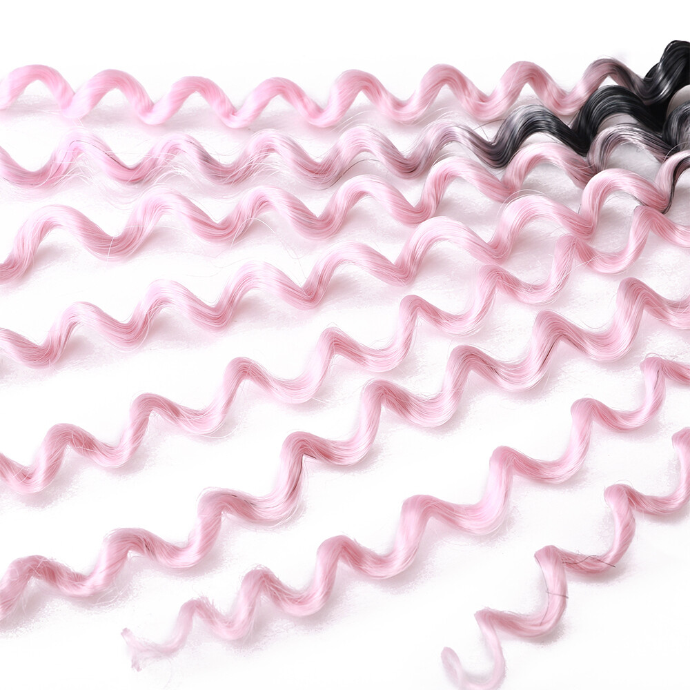 1/3/5 Pack Water Wave Marlybob Crochet Braids Hair Extensions 14 Inch Synthetic