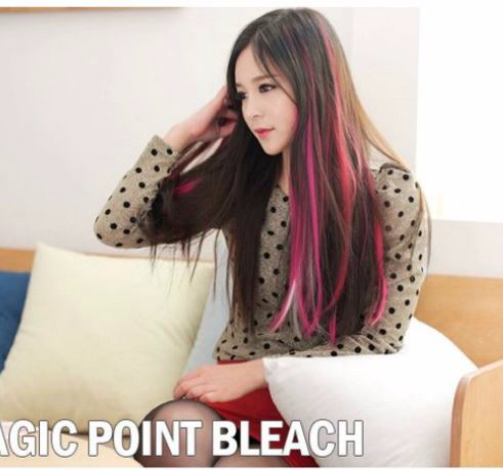 21″ 55cm Hair Highlights Hair Extensions Real hair Cosplay