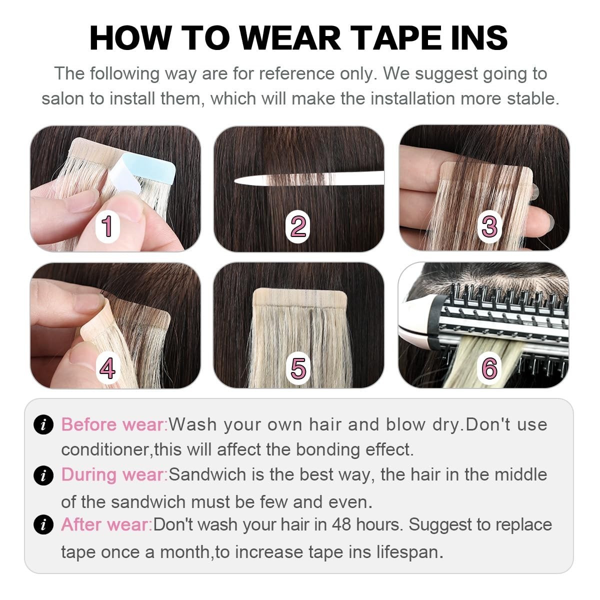 100% Remy Hair Tape Extensions – 20pcs Jet Black, 12 Inch, Tangle-Free