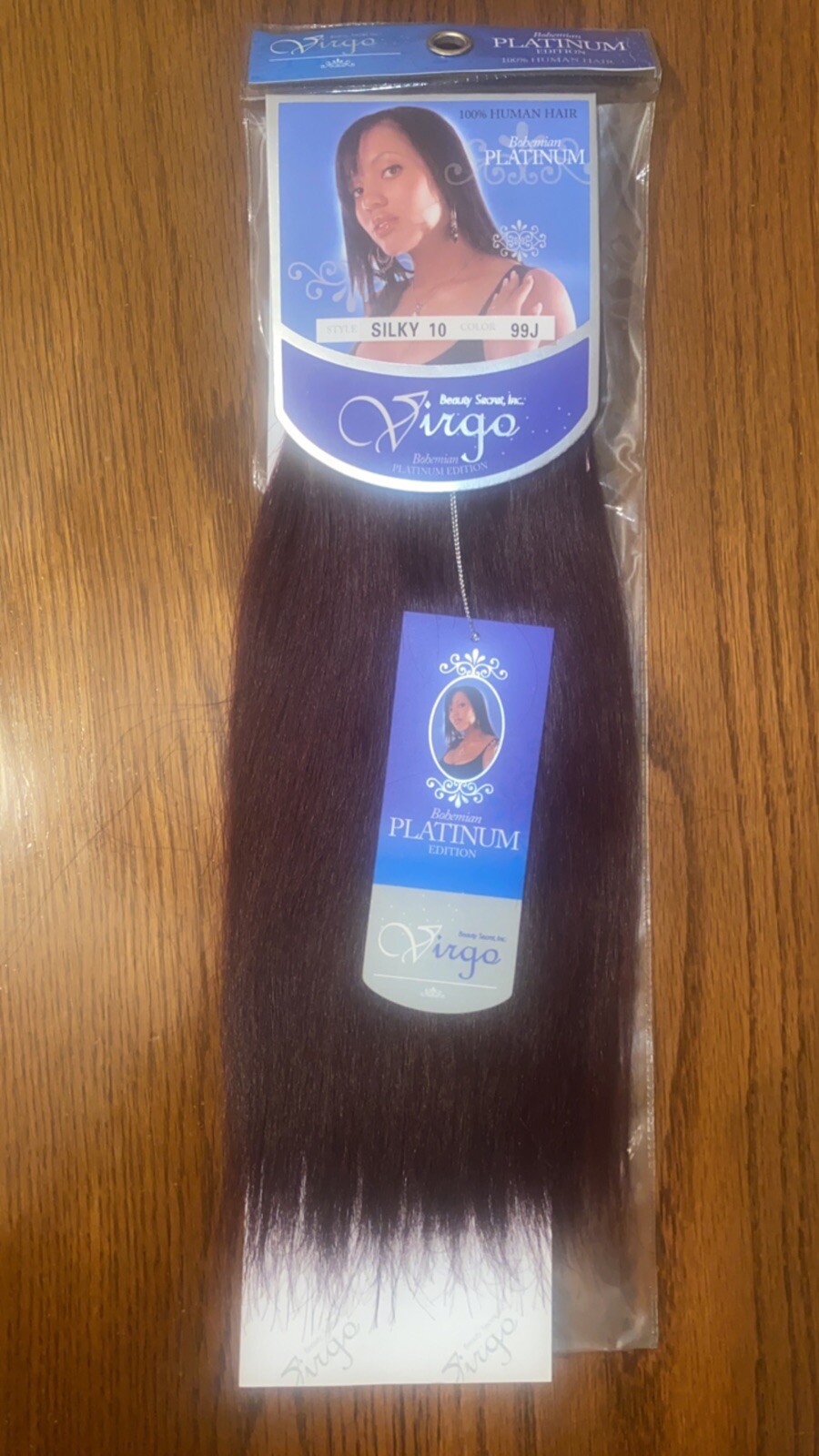 Virgo Silky 10 Color 99J Bohemian Platinum Silky Straight Weaving