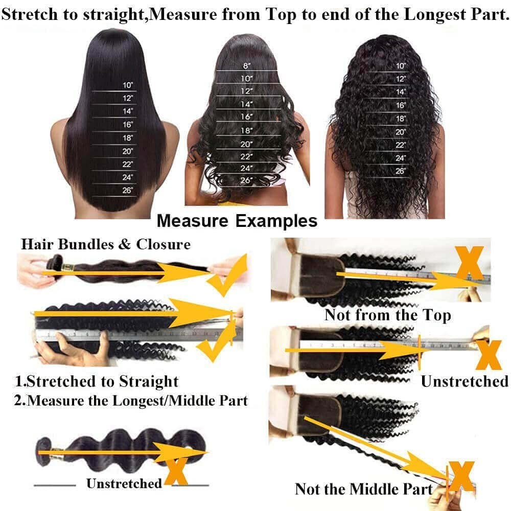 18A Brazilian Body Wave Lace Closure 20″ Natural Black Swiss Lace 150% Density