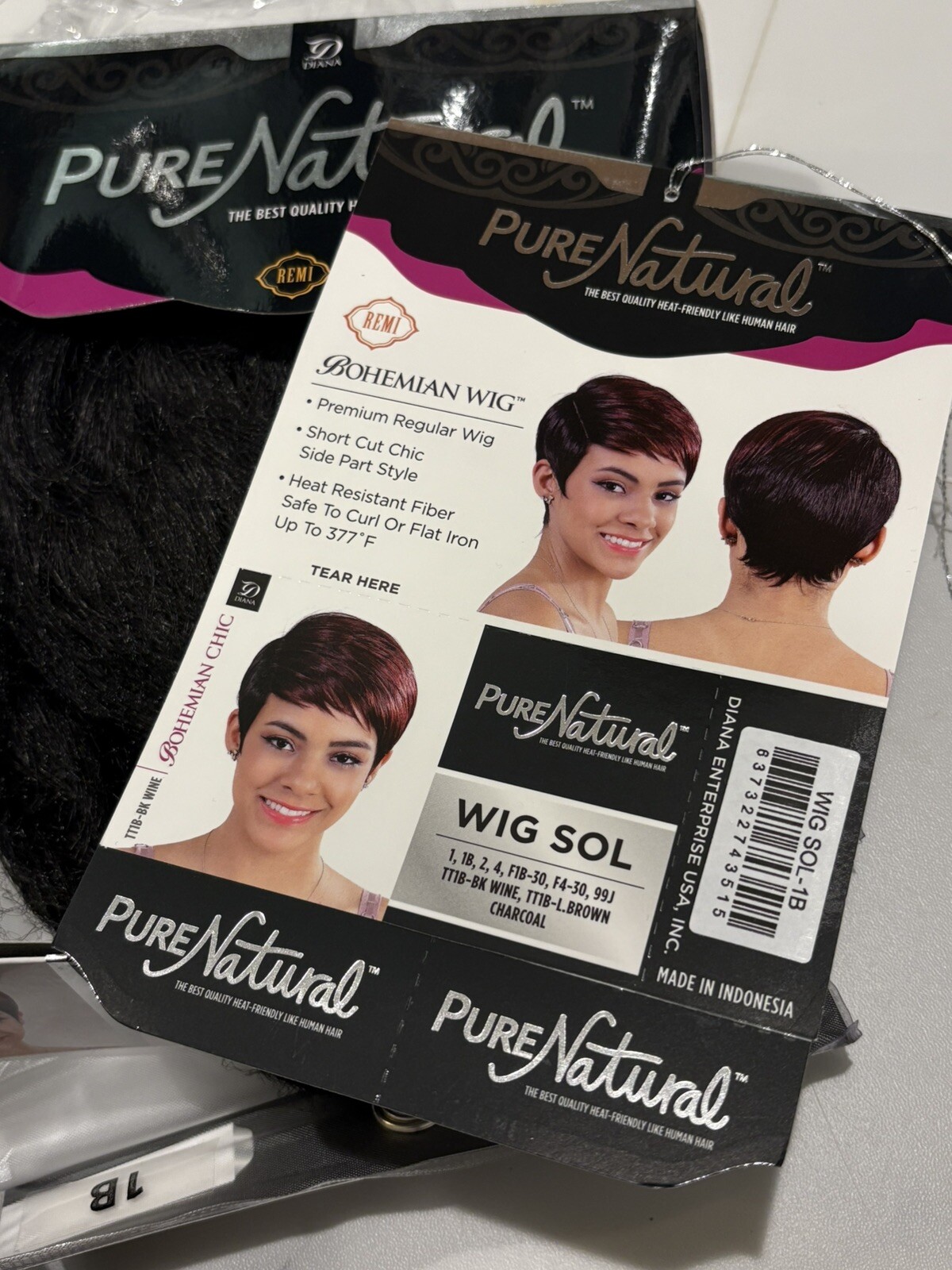 Remi – DIANA BOHEMIAN WIG Pure Natural Synthetic Full Wig Color 1B Wig Sol