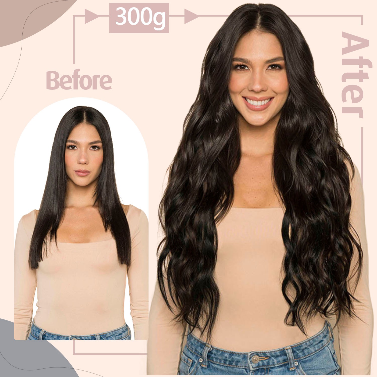 50G-100G Nano Ring Loop Real Human Remy Hair Extensions Micro Bead Tip Full Head