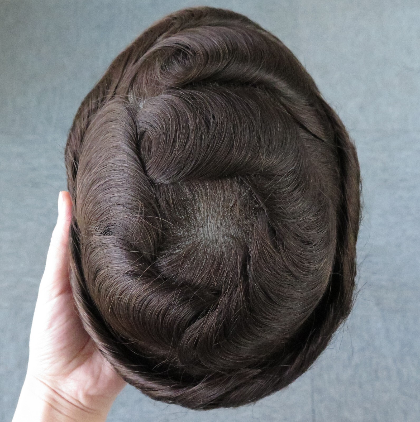 Ultra Thin Skin Mens Toupee Hairpiece Invisible Poly PU Hair Systems Replacement