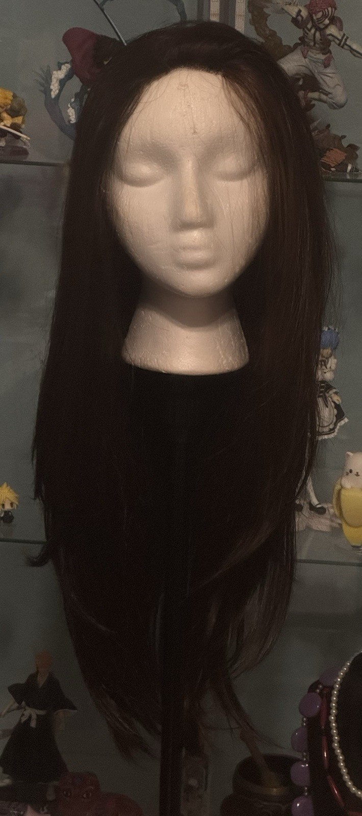 West Bay Straight Brown Brunette w/ Front Highlights 20” Lace Front Wig C Part