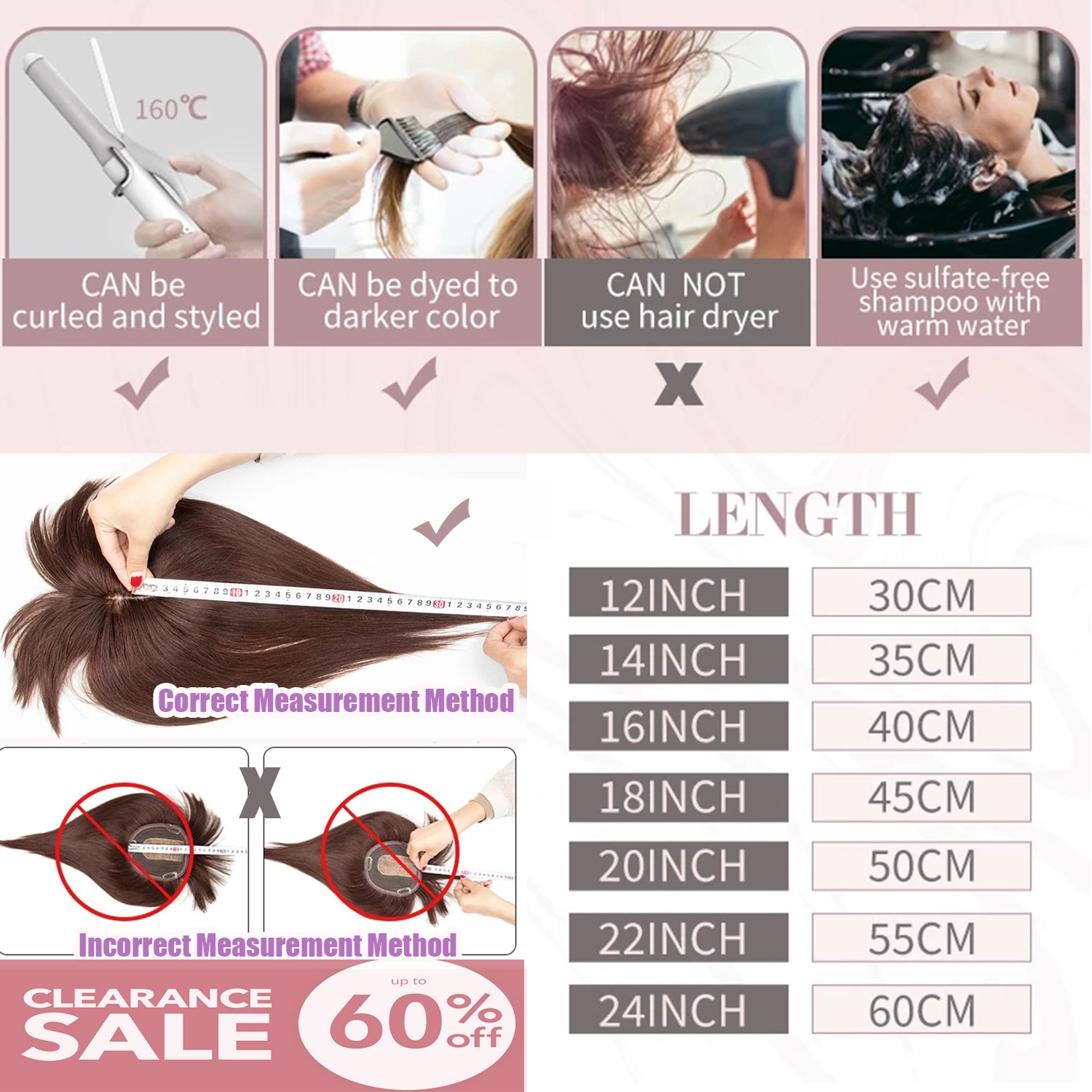 Highlight Clip in Women Lace Topper 100% Remy Human Hair Top Toupee Hairpiece US