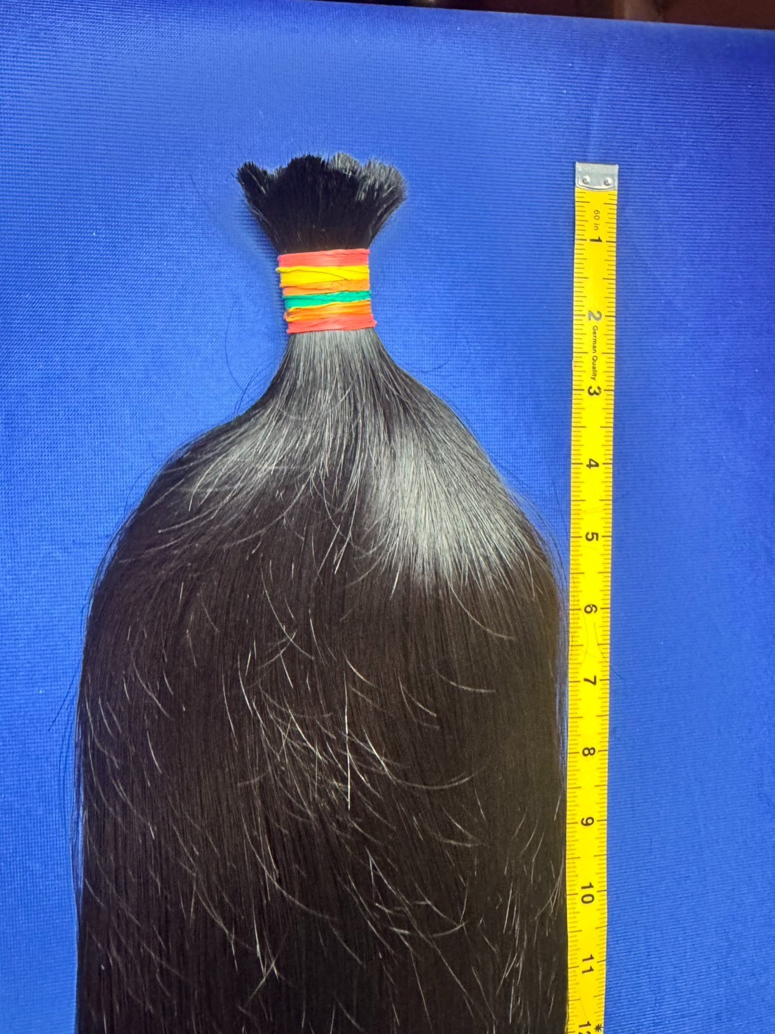 1483 Real Human Hair Ponytail 16” 115g – Soft Straight, Clean Cut