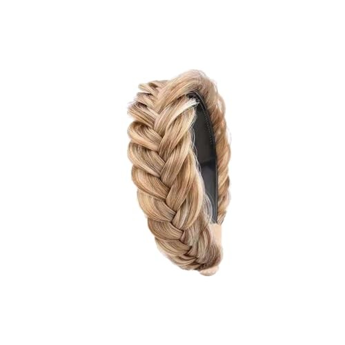 Wide Braided Headband With Teeth,Synthetic Hair Band Plaited Hairband for