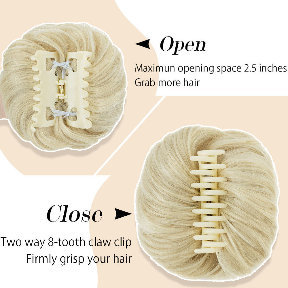 Large Thick Messy Bun Scrunchie Updo False Cover Curly Hair Extensions Hairpiece