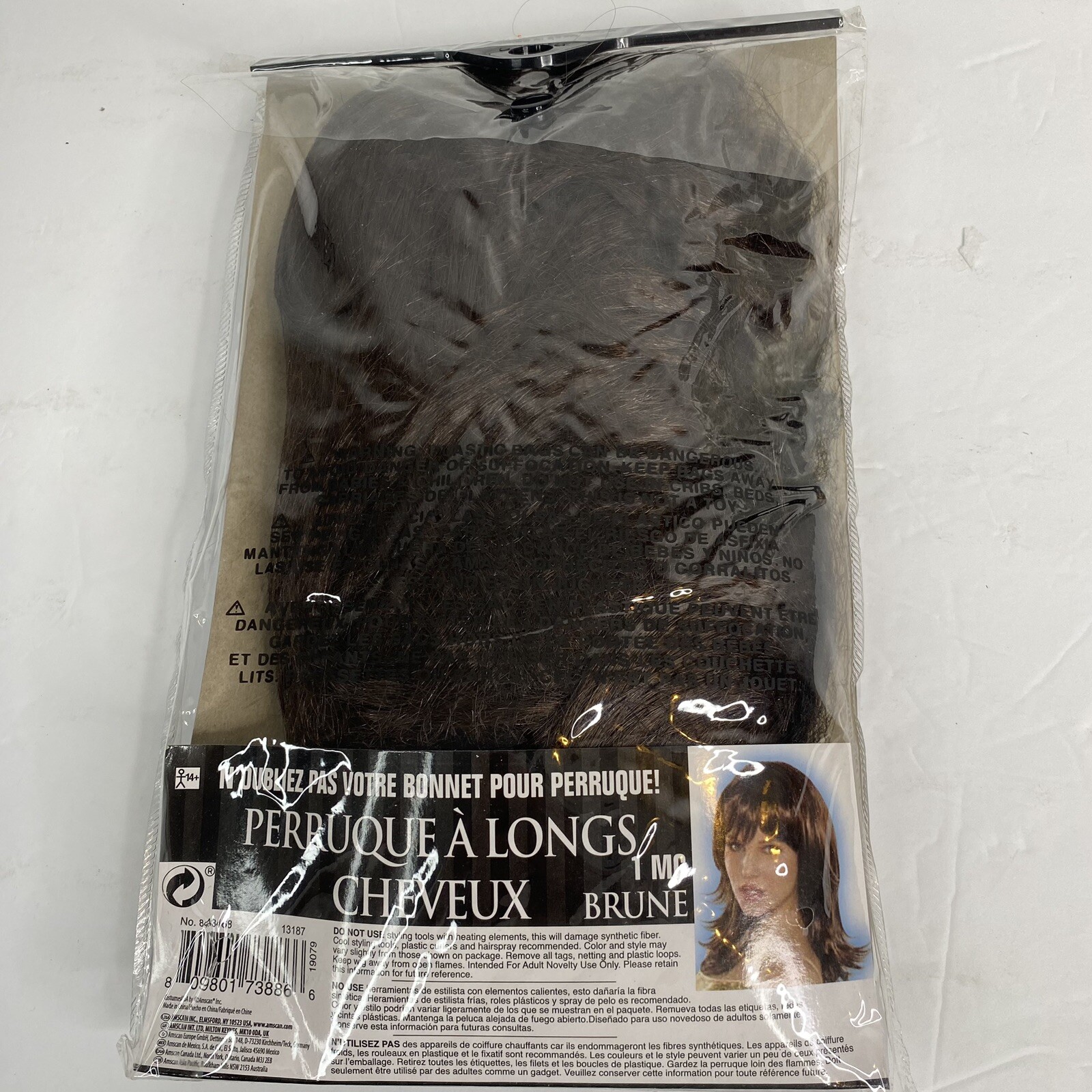 Shag Wig Brown Costumes USA New in Bag Party 70’s Hippy Soho Bohemian
