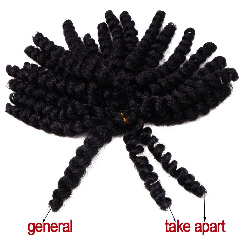 5 Packs Ringlet Wand Curl JAMAICAN BOUNCE 6 inch Hair Crochet Braid Extension US