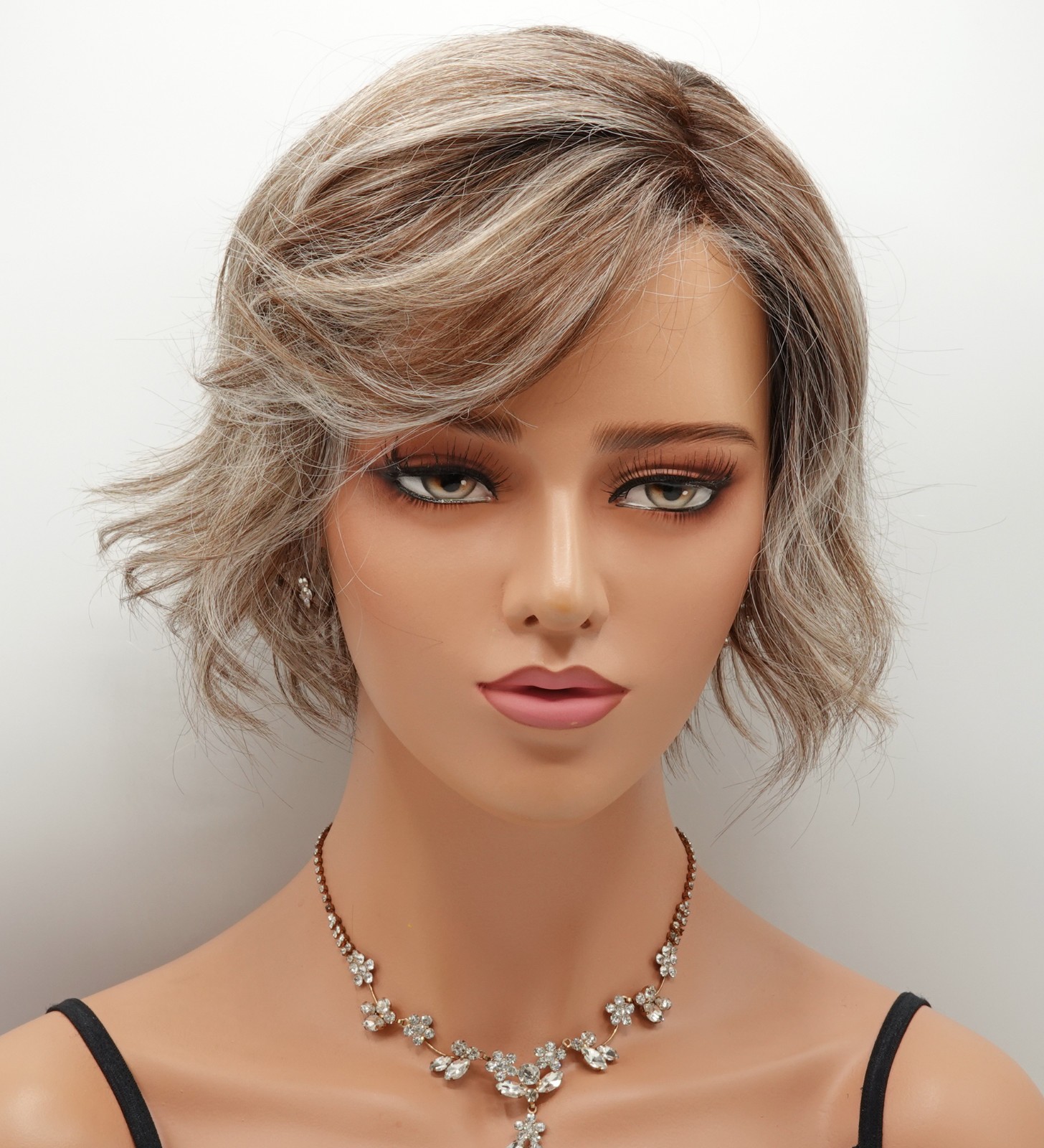 COOKIE Wig ELLEN WILLE Dark Sand Frosted, CLEARANCE HeatFriendly, Mono Part+Lace