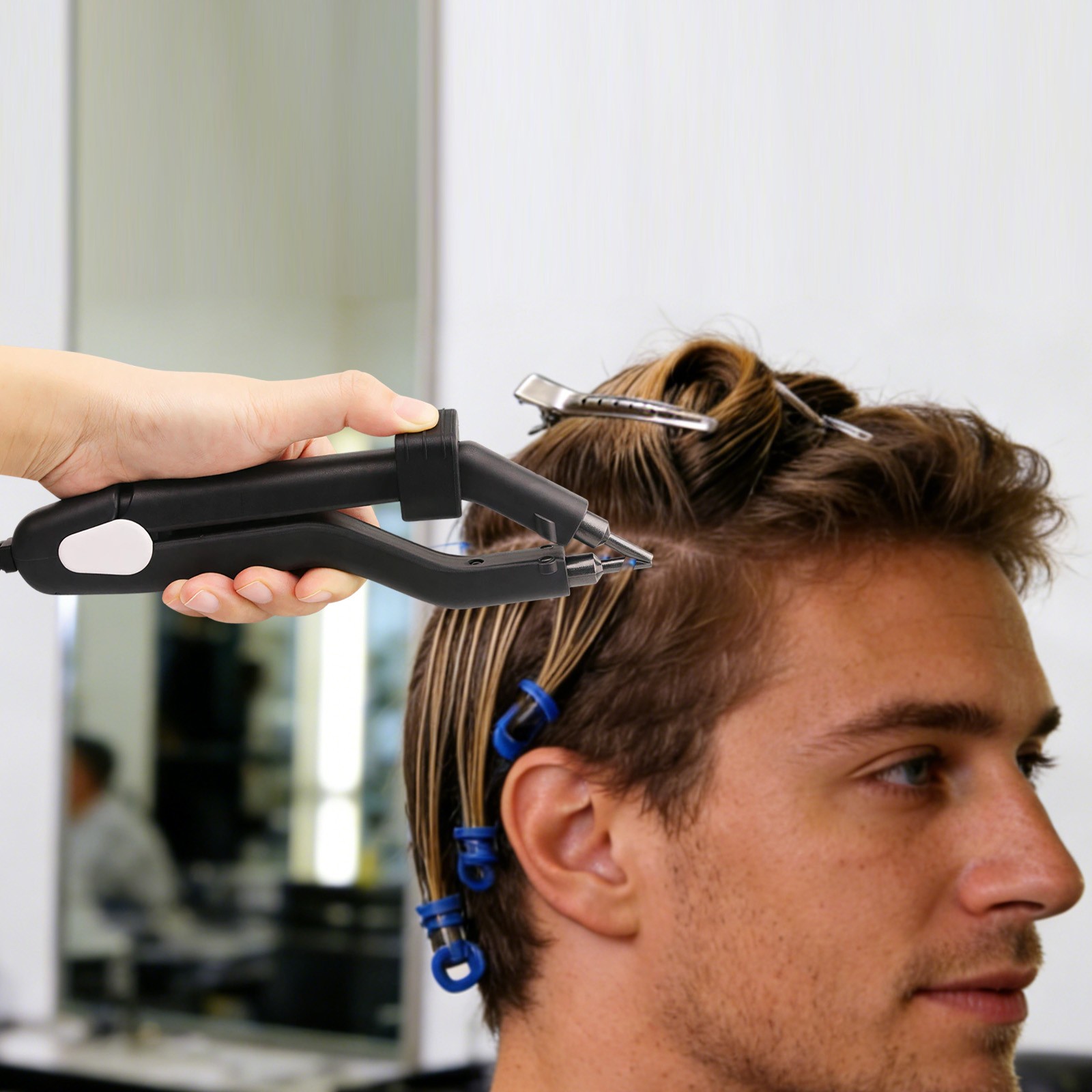 Modern Heating Hair Connector, Hair Extension Tool with Adjustable Temperature