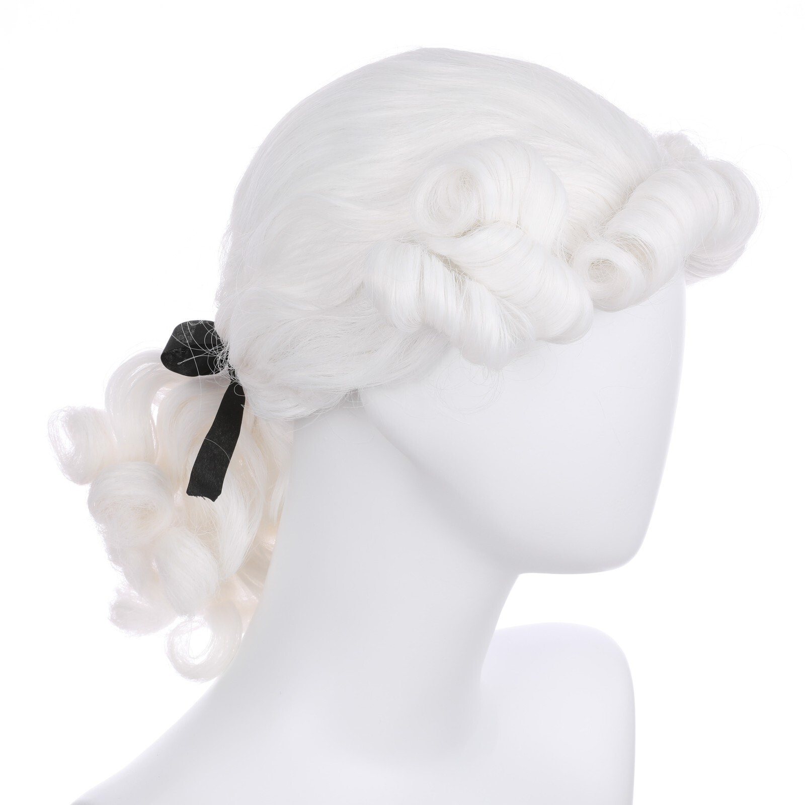 Onedor Kid’s Long Curly Colonial Judge Cosplay Wigs (george washington wig)