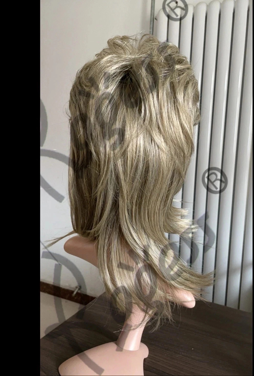 80s Retro Mullet Wig Unisex for Men Women, Layered Fluffy Synthetic Costume Part