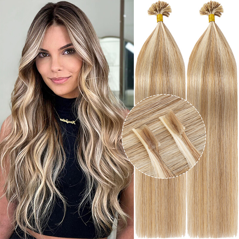 Nail U Tip Keratin Hot Fusion Bonding Hair 100% Real Remy Human Hair Extensions