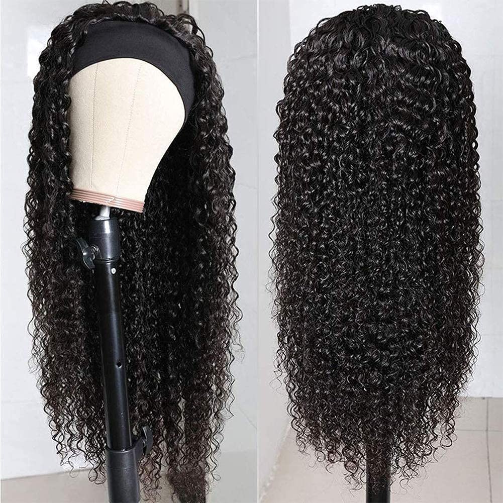 Brazilian Deep Wave Headband Wig for Black Women