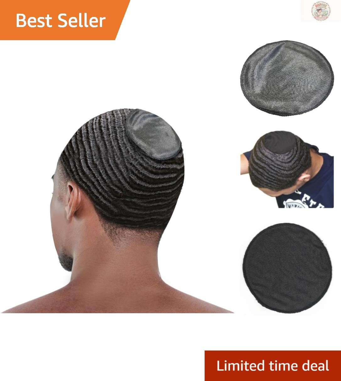 Crown Patch 360 Men’s Silk Blend Durag – 2pc Compression Set for Perfect Waves