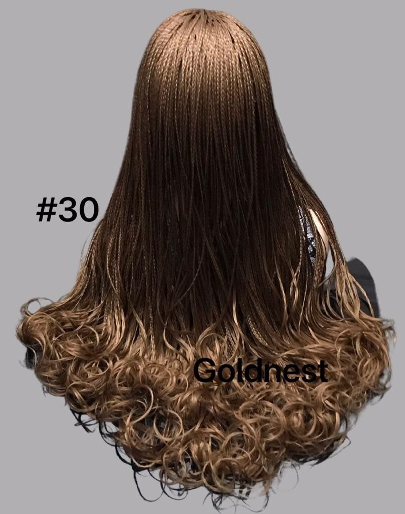 24″ inches Braided Spanish/French spiral Curls Synthetic-Wig~~T 30