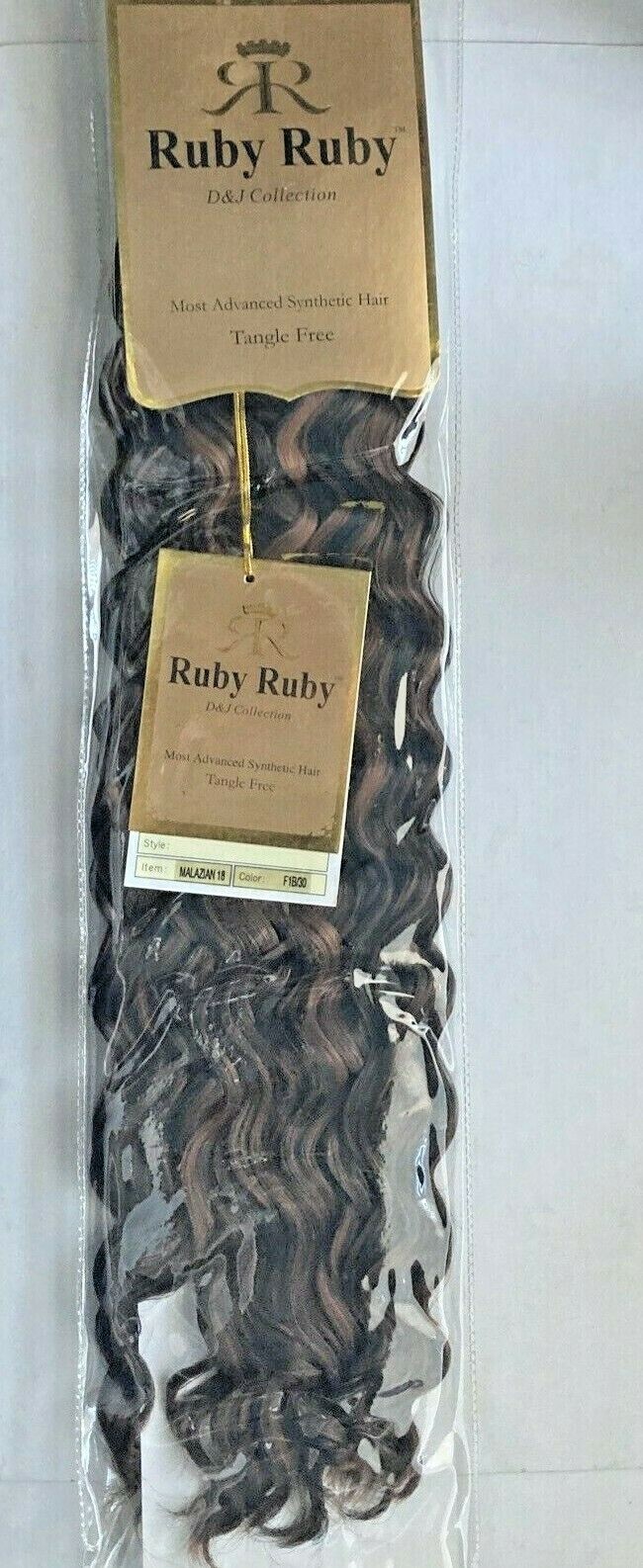 1 Packs Most Advanced Synthetic Wavy Hair Extensions Tangle Free 18″ Color:1B/30